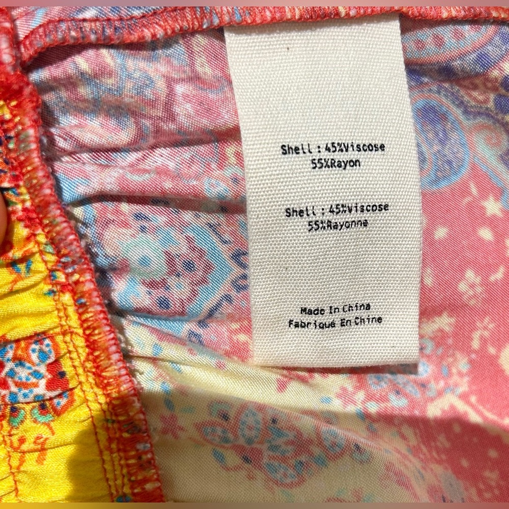 L'AGENCE-  Lillian-Multicolor Paisley Scarf Wide-Leg Pants - Picture 12 of 14